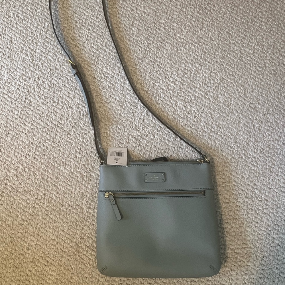 NWT Blue Kate Spade Leather Crossbody